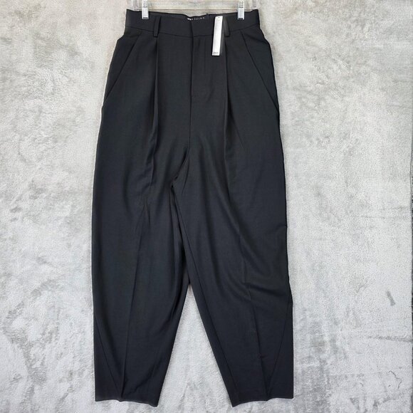 ASOS DESIGN Pants Mens XS Black Pleated Front Tapered Dress Tailored Waist 30 in - Picture 1 of 13